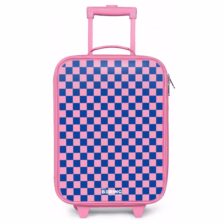 Valise enfant - Rose - Blocs - Bleu - Rose — 1