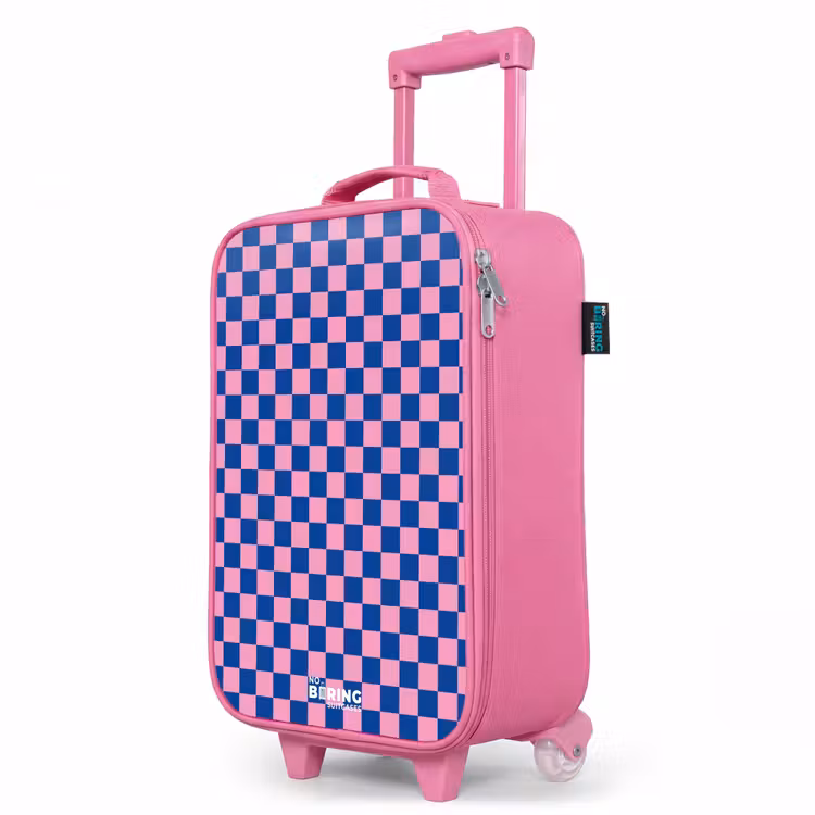 Valise enfant - Rose - Blocs - Bleu - Rose — 8