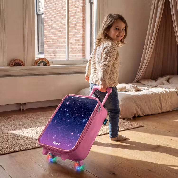 Valise enfant - Rose - Étoiles - Galaxie - Bleu - Rose — 2