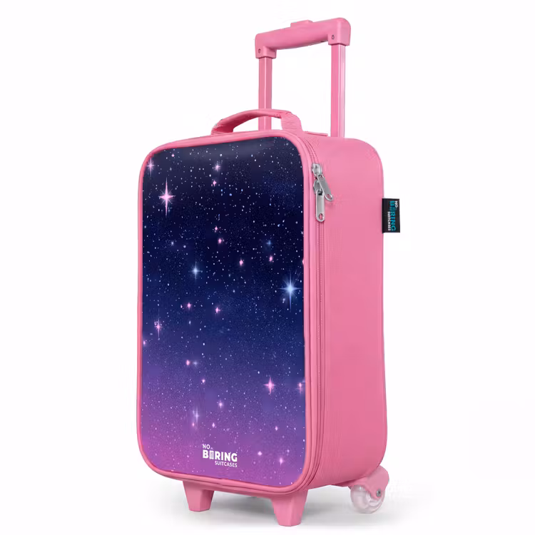 Valise enfant - Rose - Étoiles - Galaxie - Bleu - Rose — 8