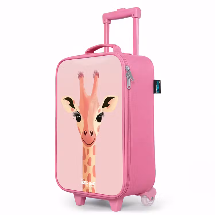 Valise enfant - Rose - Girafe - Cils - Minimaliste - Rose — 8