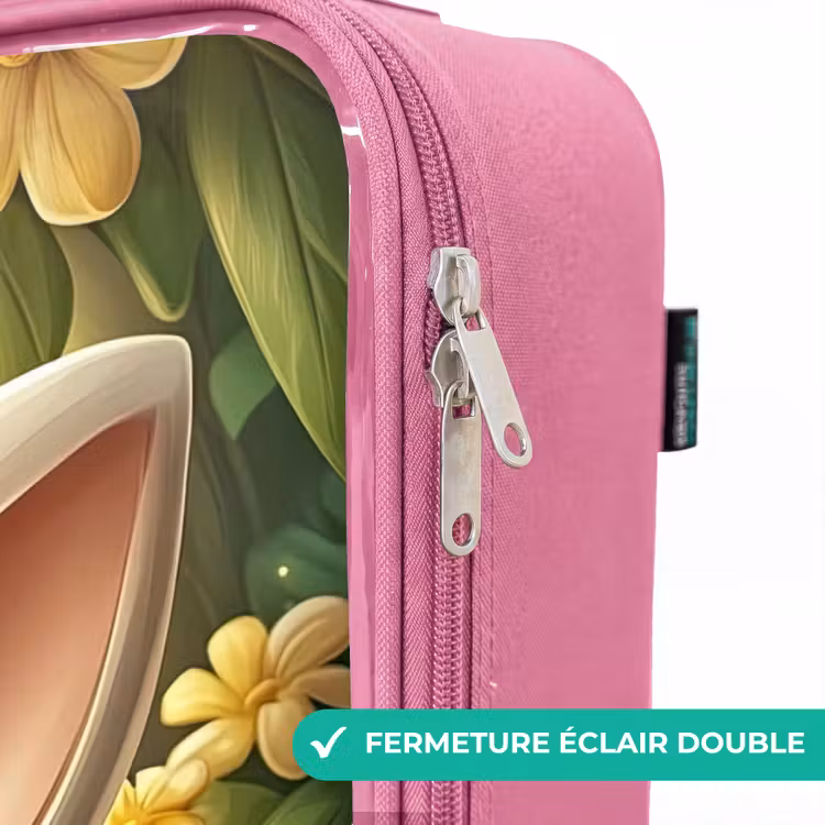 Valise enfant - Rose - Lapin - Soleil - Conte de fées - Papillon — 7
