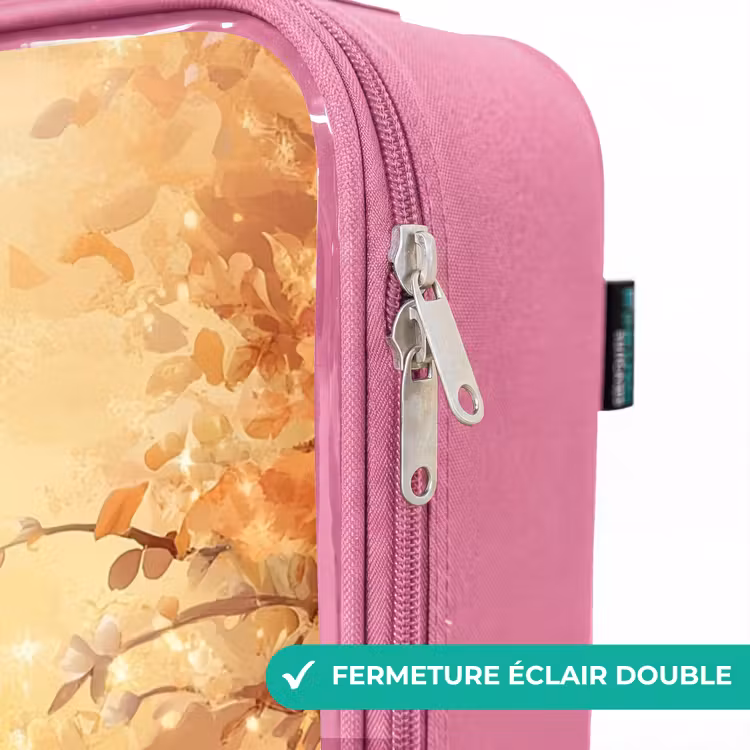Valise enfant - Rose - Licorne - Papillon - Rose - Crinière — 7
