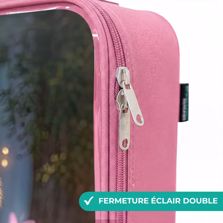 Valise enfant - Rose - Ours - Papillons - Forêt - Fée — 7