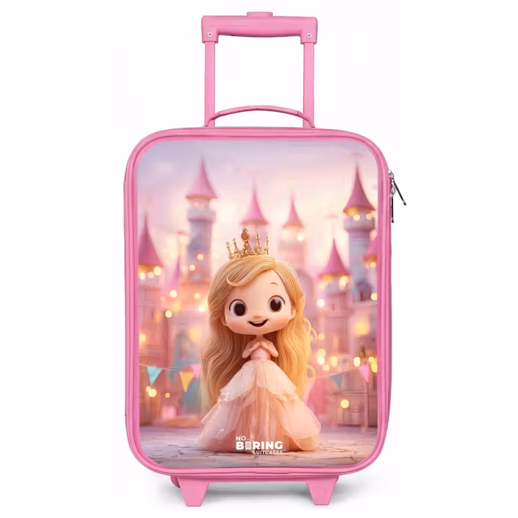 Valise enfant - Rose - Princesse - Rose - Château — 1