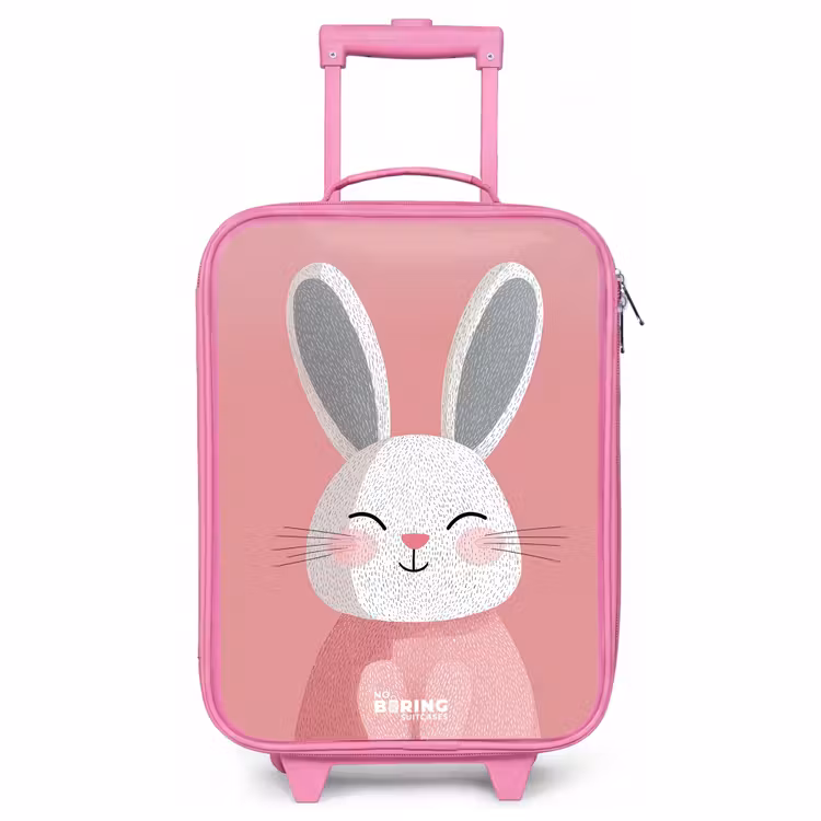 Valise enfant - Rose - Rose - Lapin - Sourire - Illustration — 1
