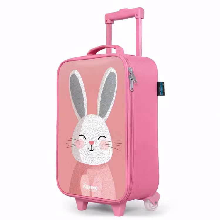 Valise enfant - Rose - Rose - Lapin - Sourire - Illustration — 8