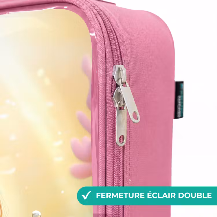 Valise enfant - Rose - Sirène - Poisson - Corail — 7