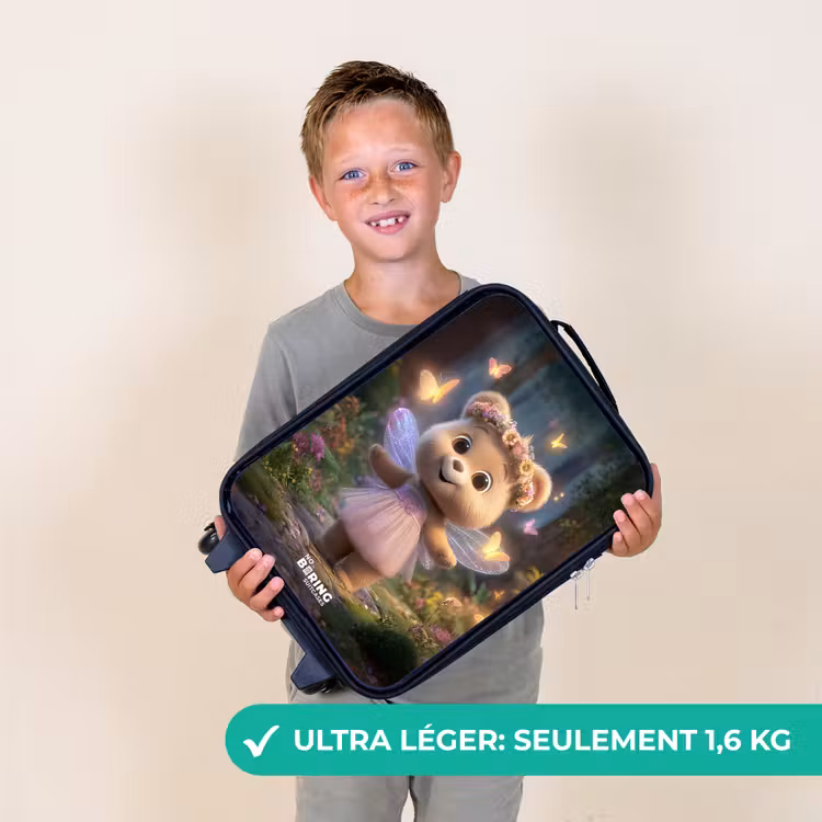 Valise enfant - Ours - Papillons - Forêt - Fée — 2