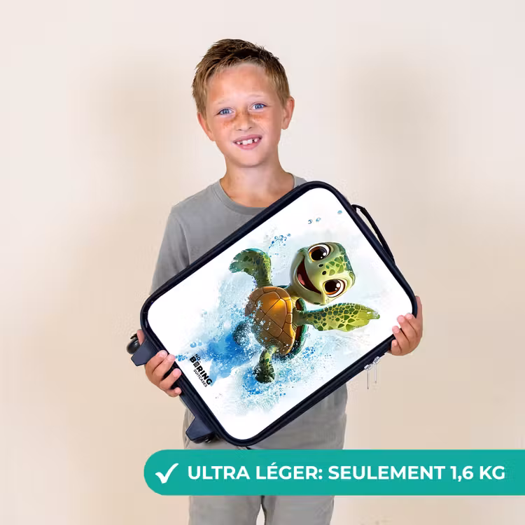 Valise enfant - Tortue - Eau - Vert — 2