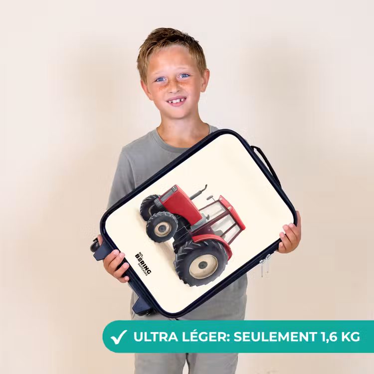 Valise enfant - Tracteur - Signé - Rouge — 2