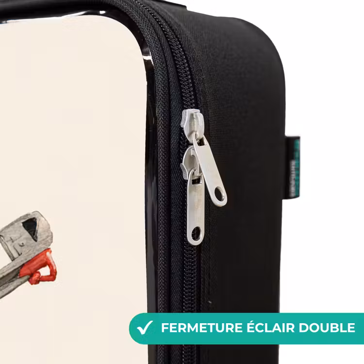 Valise enfant - Véhicule de pompiers - Signé - Rouge — 6