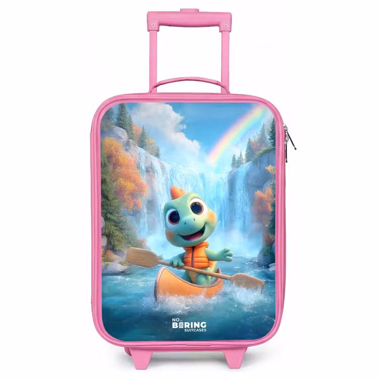 Valise enfant - Rose - Dino - Nature - Cascade — 1