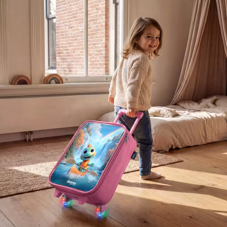 Valise enfant - Rose - Dino - Nature - Cascade — 2