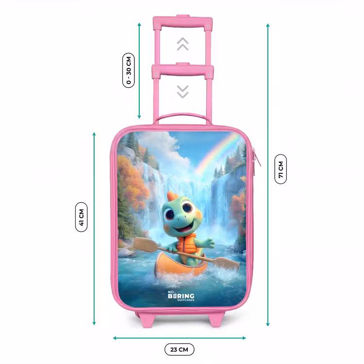 Valise enfant - Rose - Dino - Nature - Cascade — 6