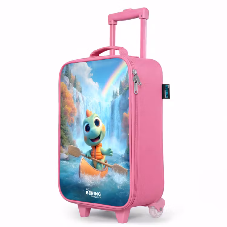 Valise enfant - Rose - Dino - Nature - Cascade — 8