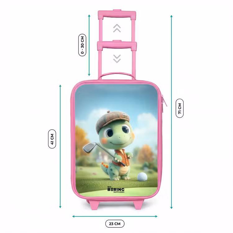 Valise enfant - Rose - Golf - Dino - Vert — 6
