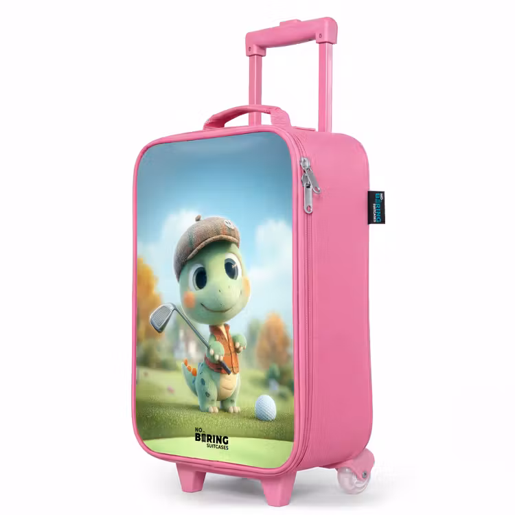 Valise enfant - Rose - Golf - Dino - Vert — 8