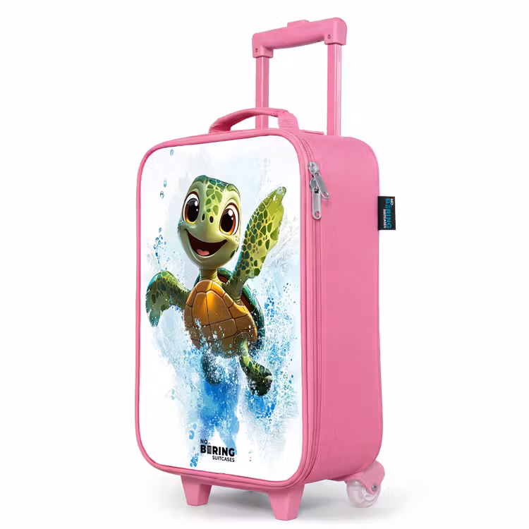 Valise enfant - Rose - Tortue - Eau - Vert — 8