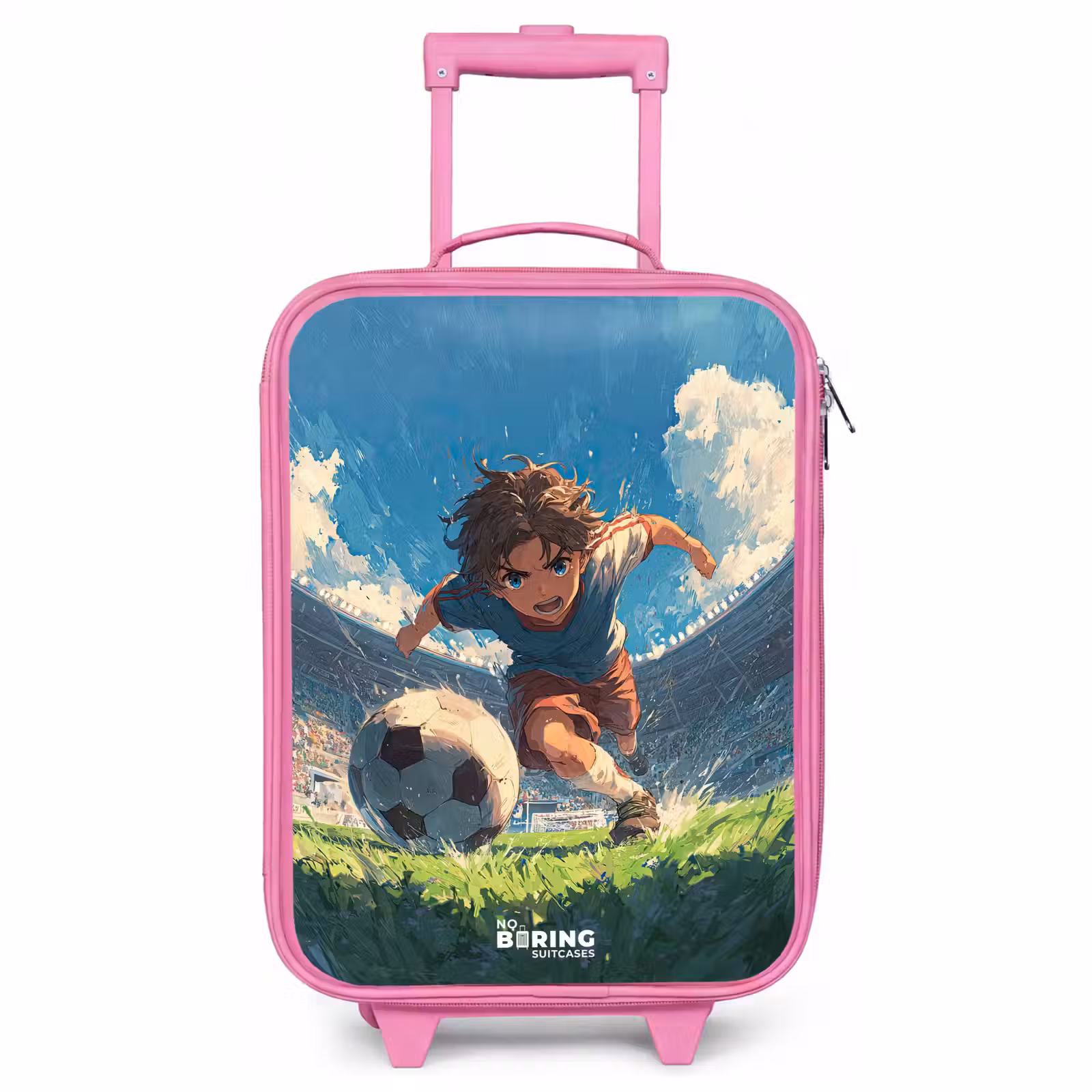 Valise enfant - Rose - Stade - Football - Garçon — 1