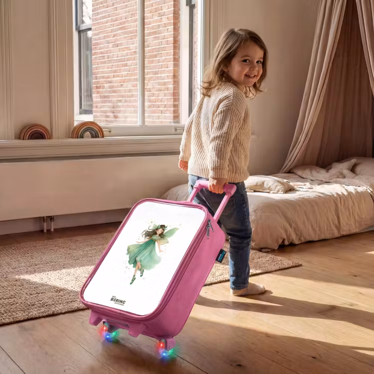 Valise enfant - Rose - Elfe vert flottant — 2