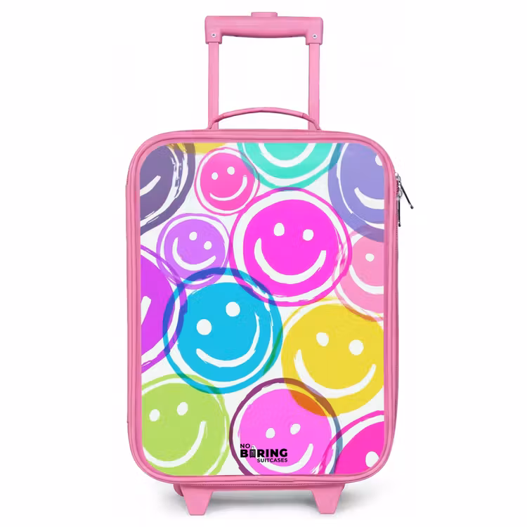 Valise enfant - Rose - Explosion de sourires colorés — 1