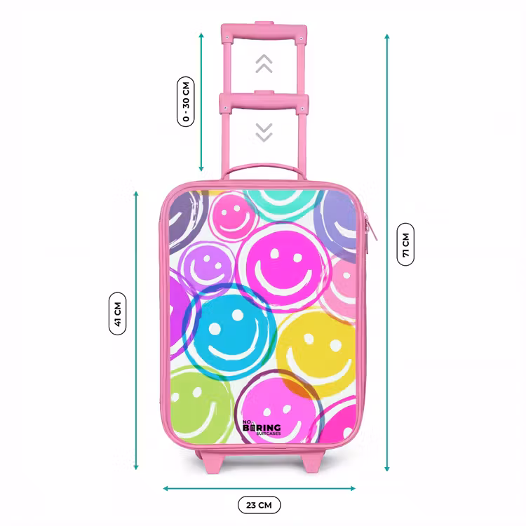 Valise enfant - Rose - Explosion de sourires colorés — 6