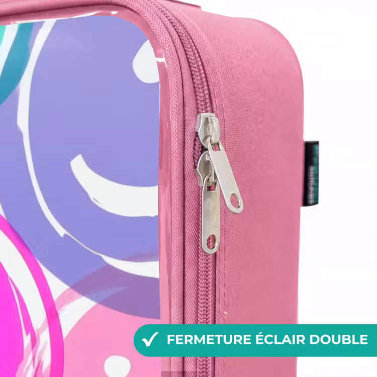 Valise enfant - Rose - Explosion de sourires colorés — 7