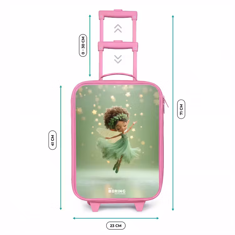 Valise enfant - Rose - Fée dansante dans la lumière verte — 6
