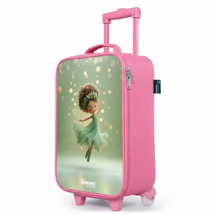 Valise enfant - Rose - Fée dansante dans la lumière verte — 8