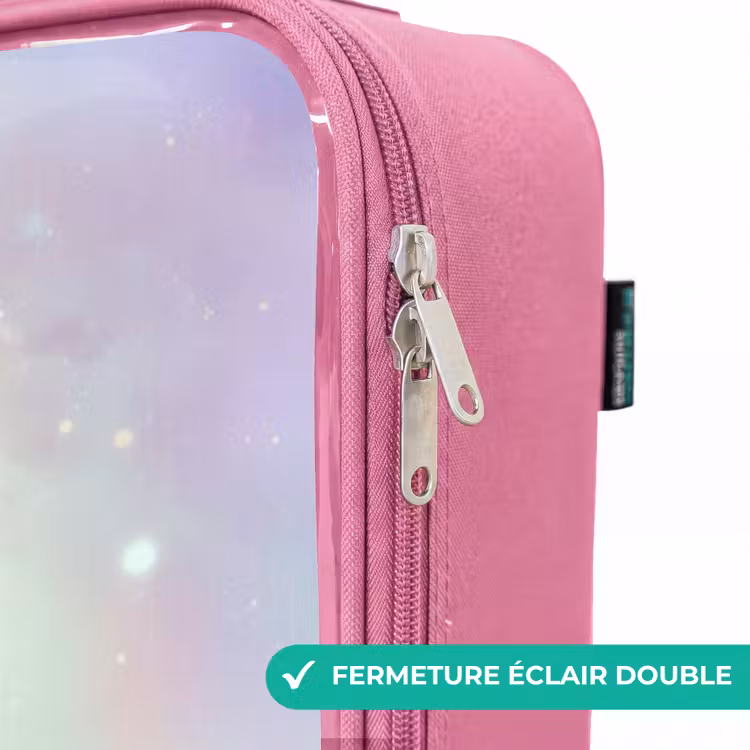 Valise enfant - Rose - Fée des fleurs en pastel brillant — 7