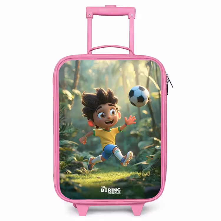 Valise enfant - Rose - Football - Garçon - Forest — 1