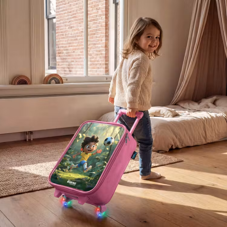 Valise enfant - Rose - Football - Garçon - Forest — 2