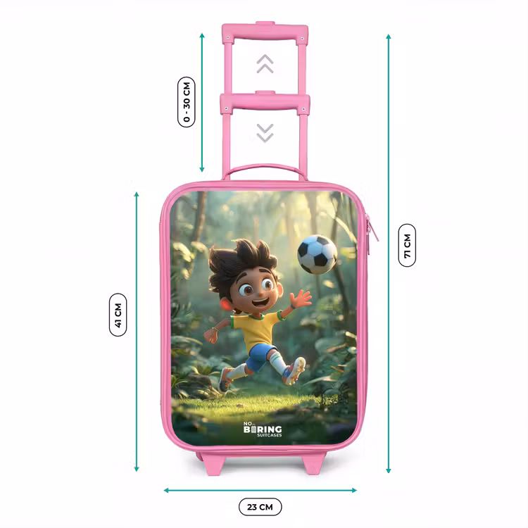 Valise enfant - Rose - Football - Garçon - Forest — 6
