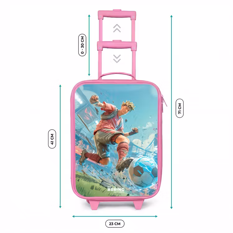 Valise enfant - Rose - Football - Garçon - Stade - Électrique — 6