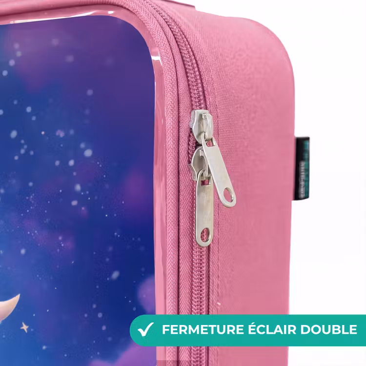 Valise enfant - Rose - Joyeuse paire d'yeux dans l'espace — 7