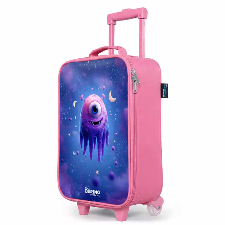 Valise enfant - Rose - Joyeuse paire d'yeux dans l'espace — 8