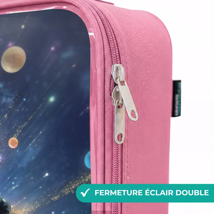 Valise enfant - Rose - Joyeux amis extraterrestres — 7