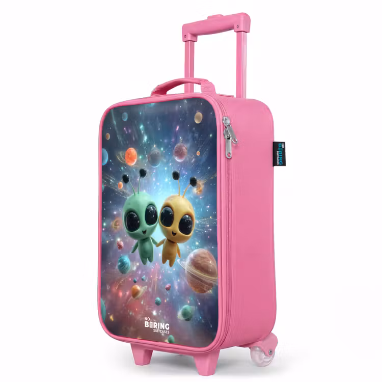 Valise enfant - Rose - Joyeux amis extraterrestres — 8
