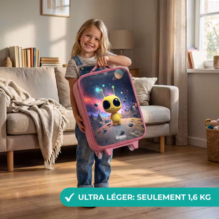 Valise enfant - Rose - Joyeux petit extraterrestre — 3