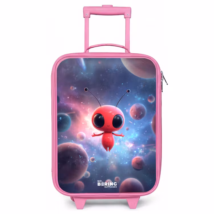Valise enfant - Rose - L'être rouge de l'espace dans la danse cosmique — 1