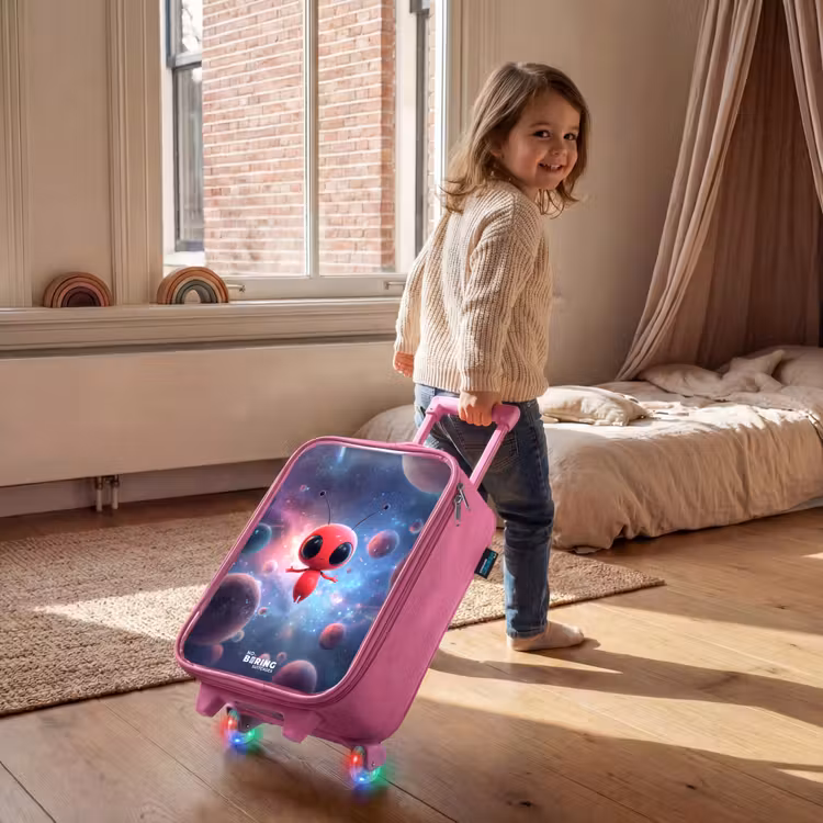 Valise enfant - Rose - L'être rouge de l'espace dans la danse cosmique — 2