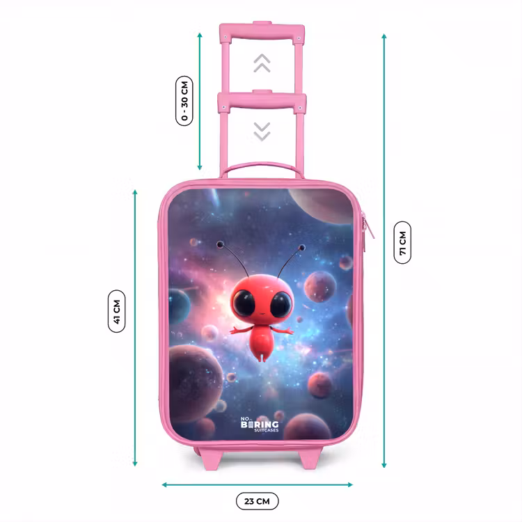 Valise enfant - Rose - L'être rouge de l'espace dans la danse cosmique — 6