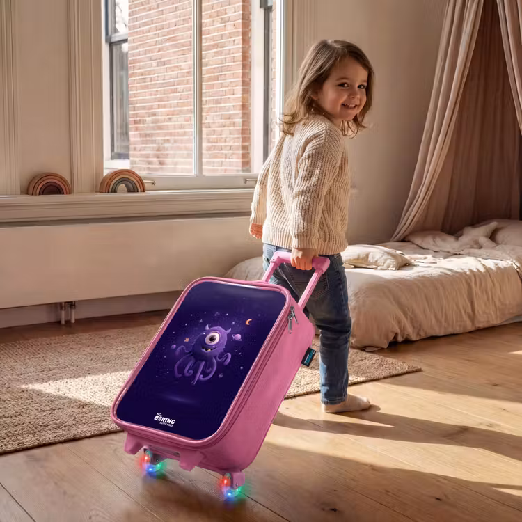 Valise enfant - Rose - Monstre cosmique à tentacules — 2