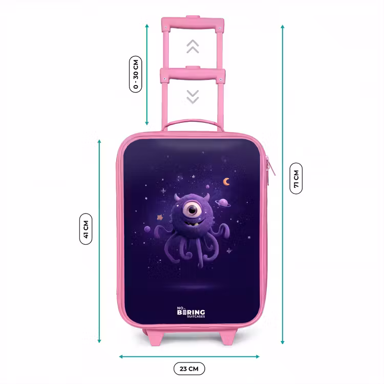 Valise enfant - Rose - Monstre cosmique à tentacules — 6