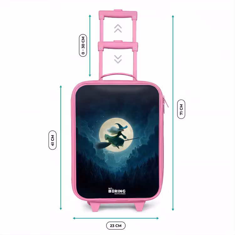 Valise enfant - Rose - Sorcière au clair de lune — 6