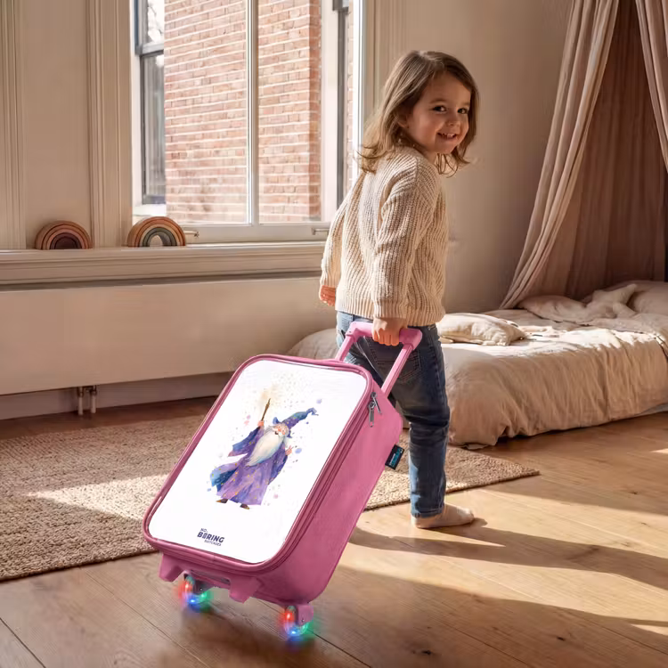 Valise enfant - Rose - Vieux magicien avec bâton — 2