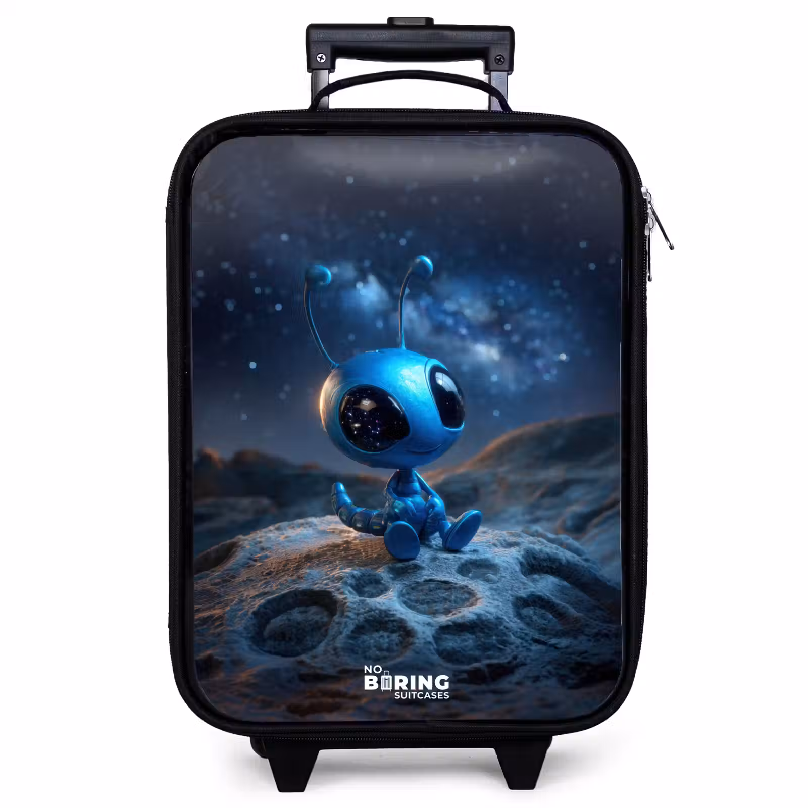 Valise enfant - Créature extraterrestre bleue sous un ciel étoilé — 1