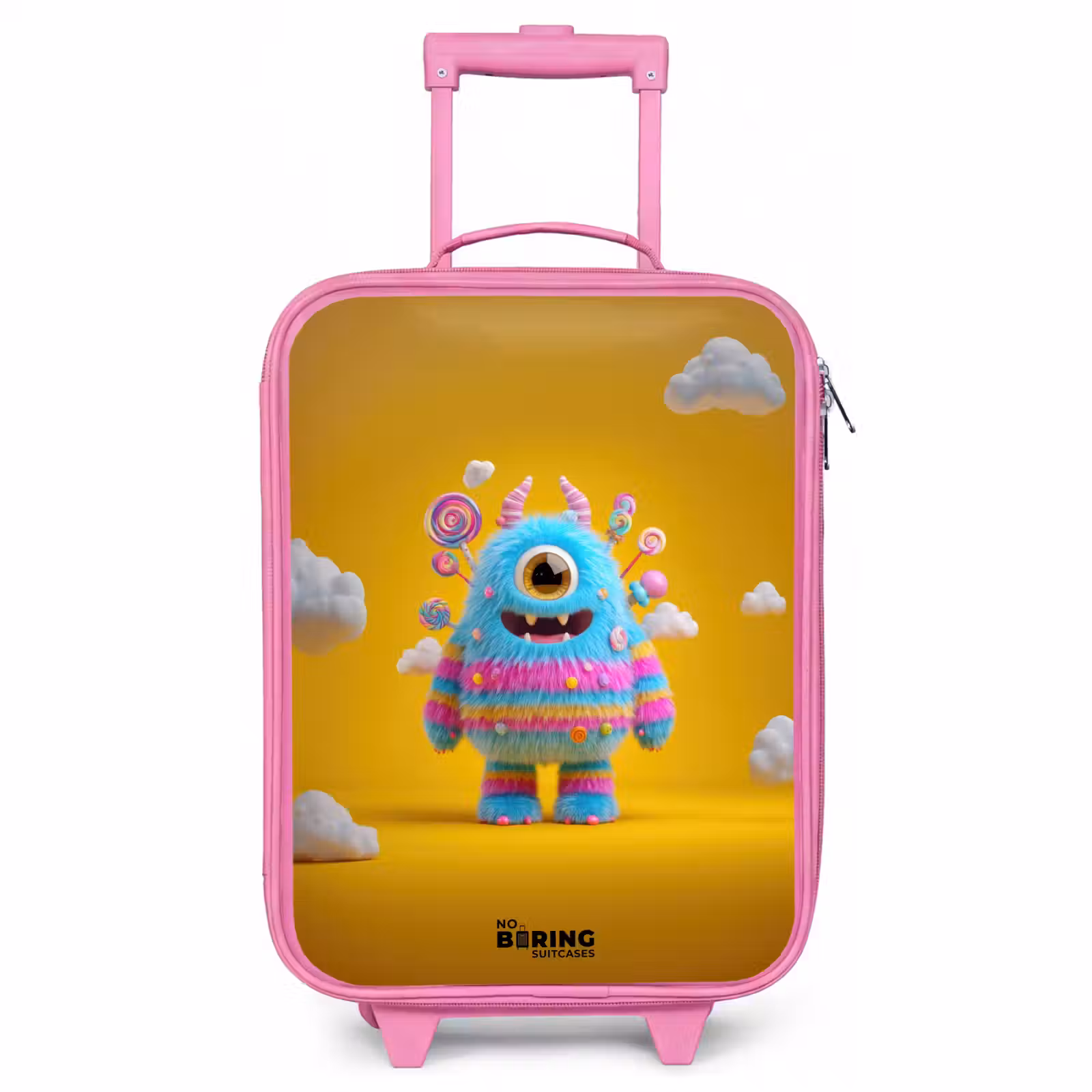 Valise enfant - Rose - Bonbons - Monstre - Arc-en-ciel — 1