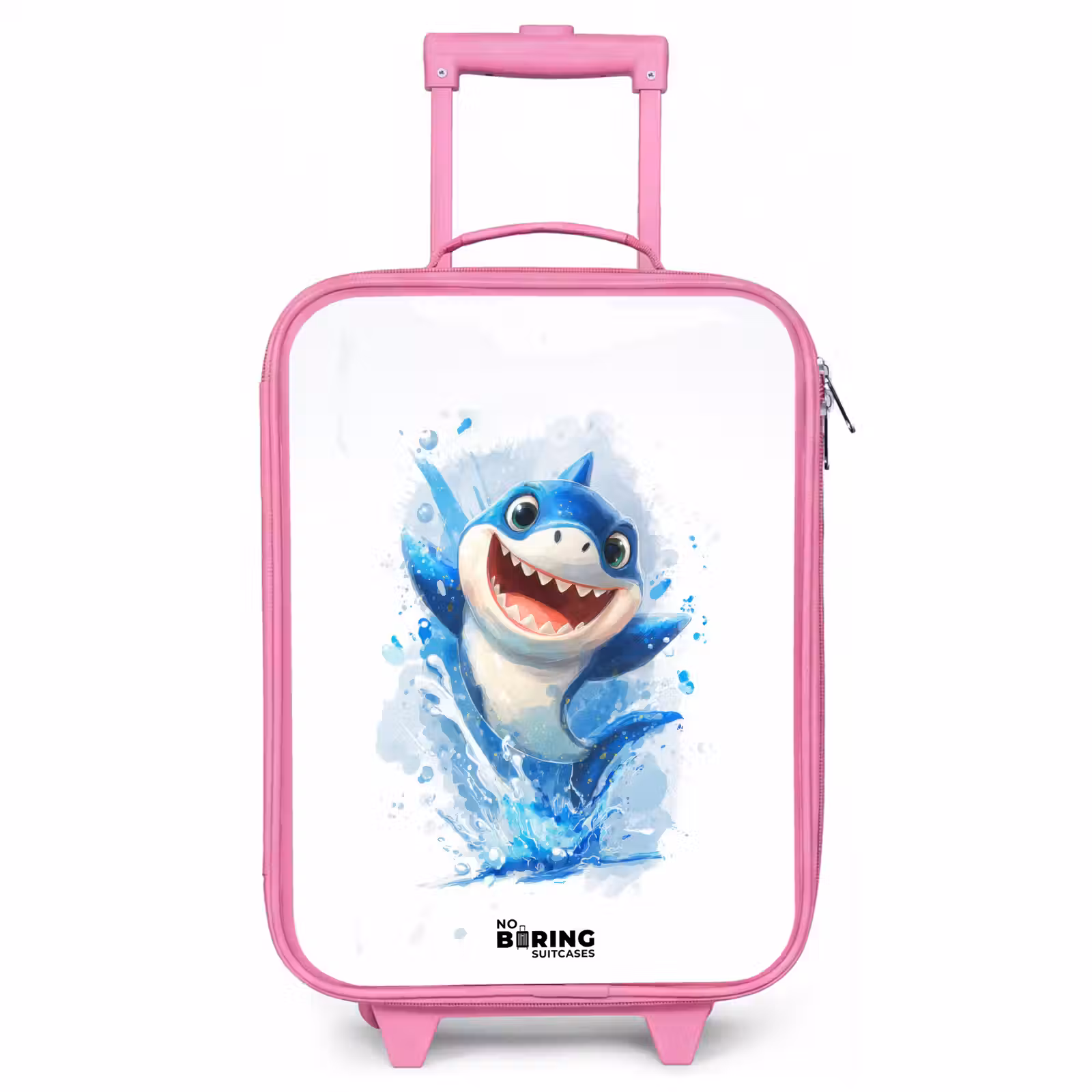 Valise enfant - Rose - Requin - Dents - Eau — 1